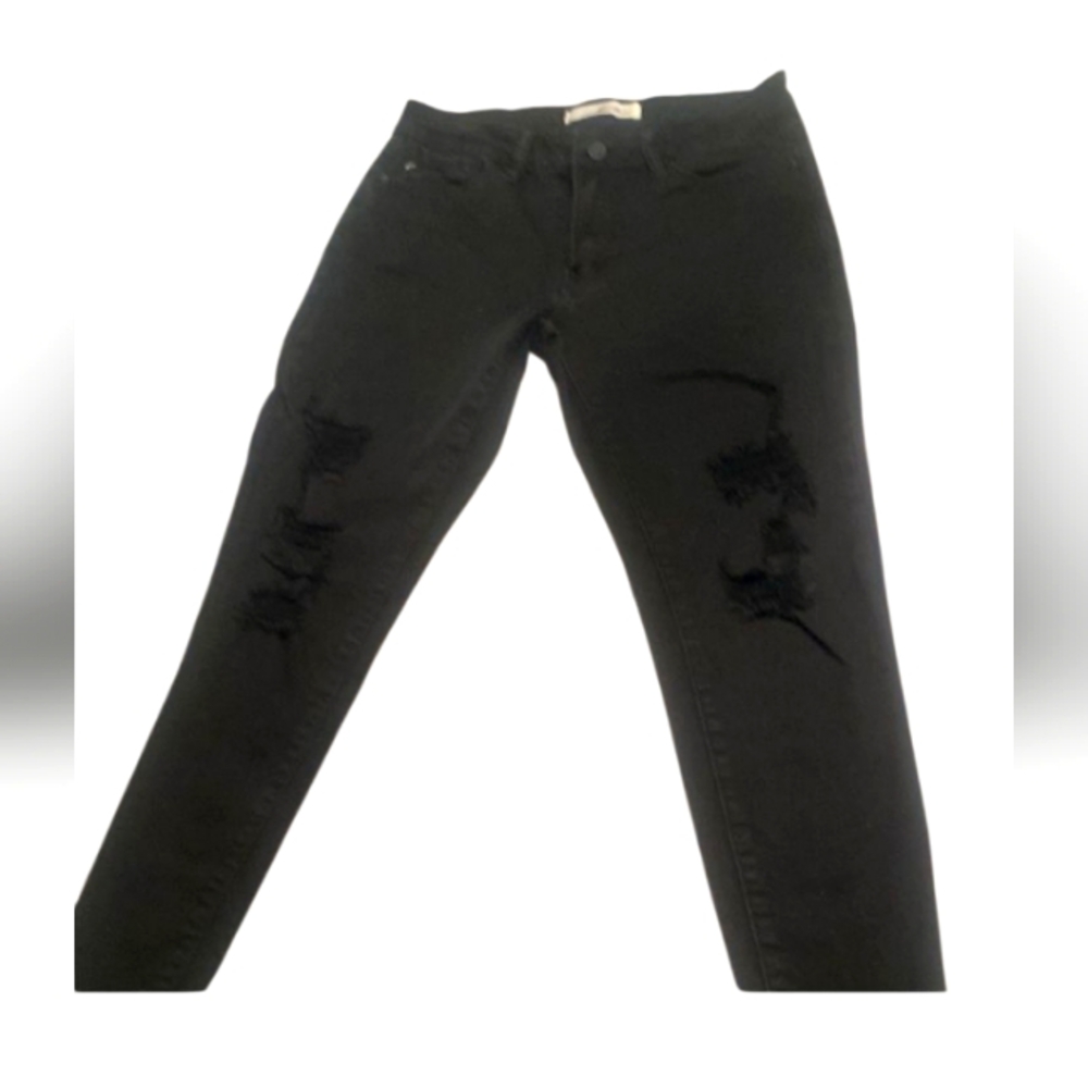 KanCan Black Distressed Skinny Jeans